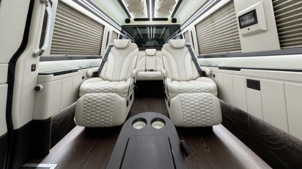 pasadena 8 passenger sprinter van interior