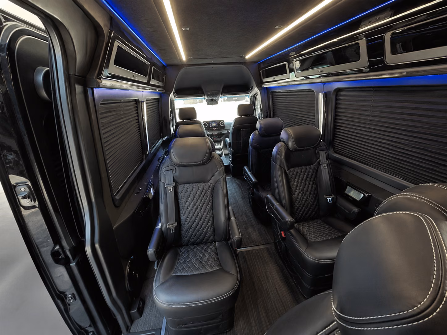 pasadena 8 passenger sprinter van interior